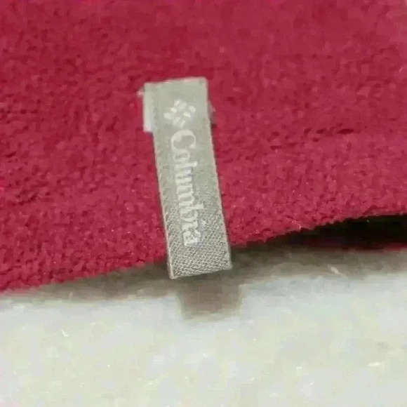 COLUMBIA Lightweight Crop Fleece Full Zip Quilted Vest Pockets Red Women Med - Picture 3 of 12